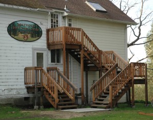 north side door and stairs 3-7-13